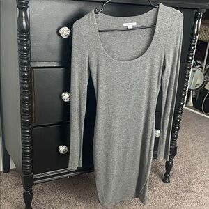 Bar III Charcoal Long Sleeve Dress